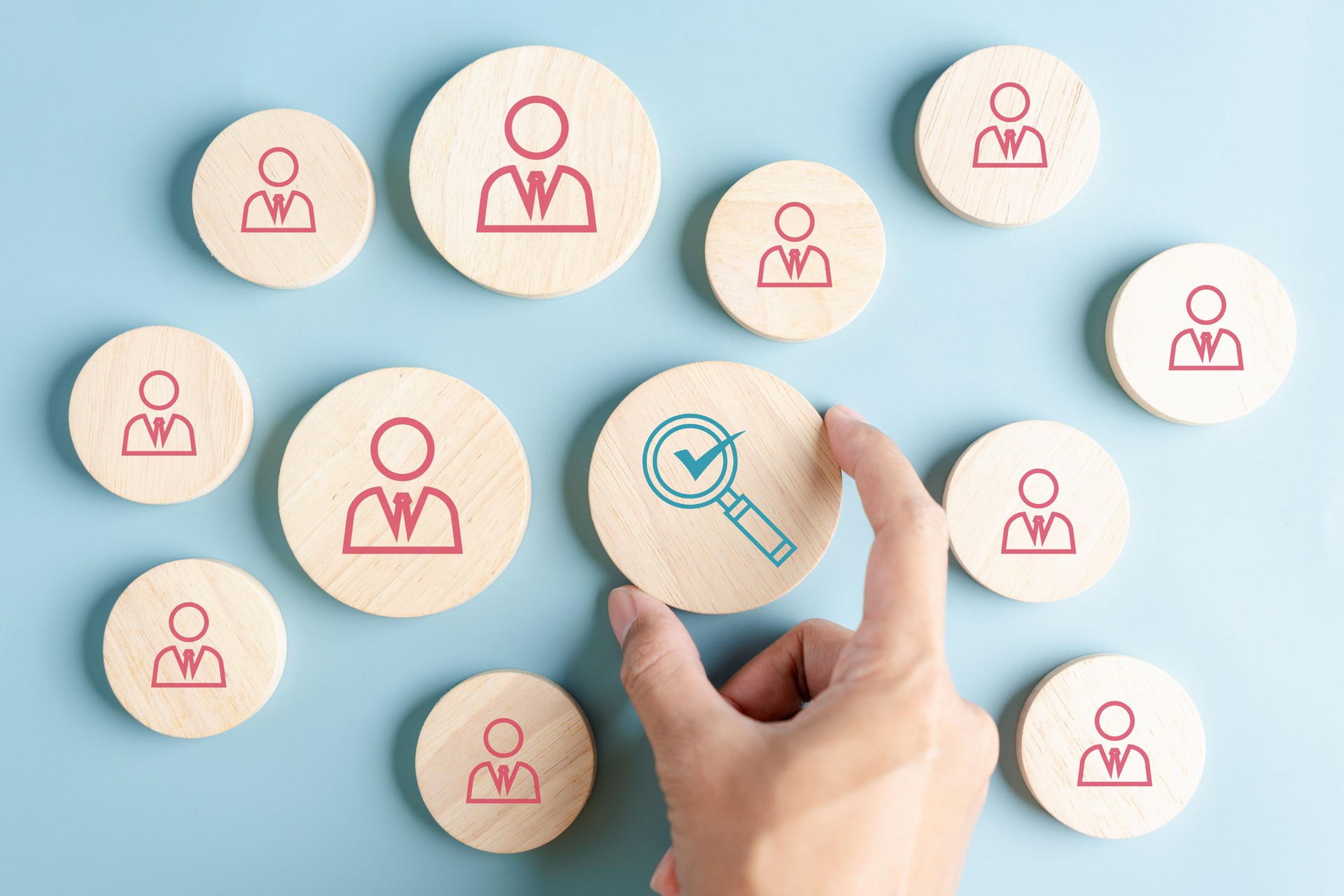 Human resources recruiting with online technology. unemployment finding job search for resume register job interview. HR and HRM for New Career.